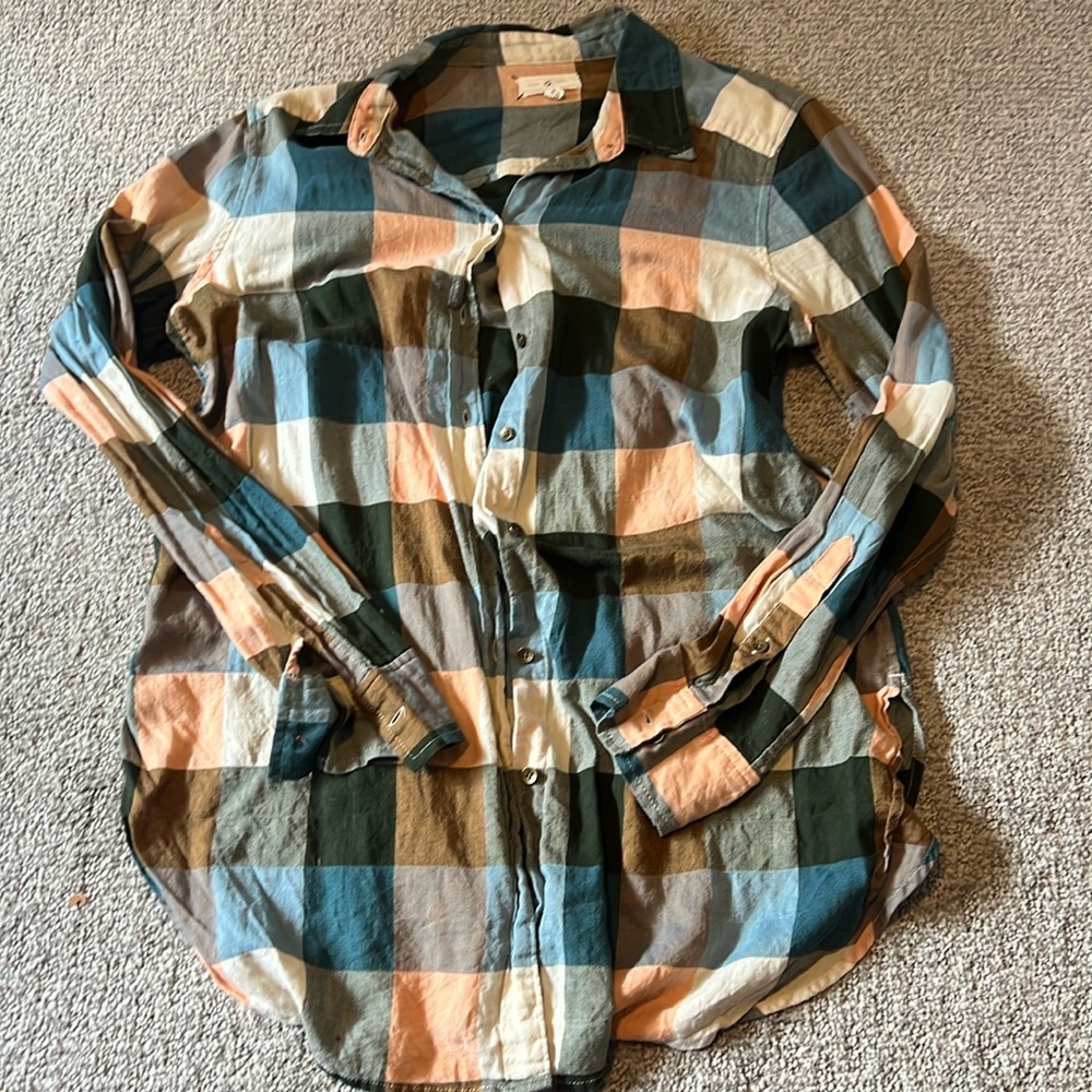 Lou & Grey Plaid Button Down